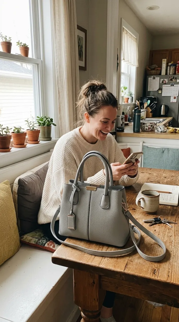 Un sac Maison Romy porté au quotidien